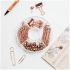 Набор мелкоофисных принадлежностей MESHU "Rose Gold", 89 предметов, розовое золото MS_36946