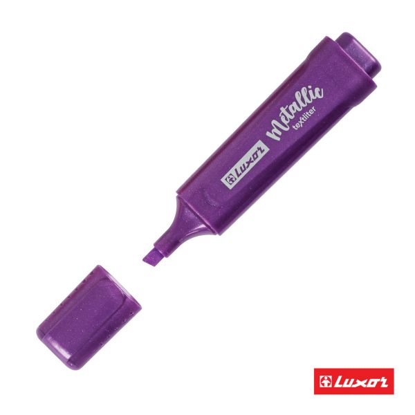 Текстовыделитель Luxor "Textliter Metallic" фиолетовый, 1-5мм. 4017M