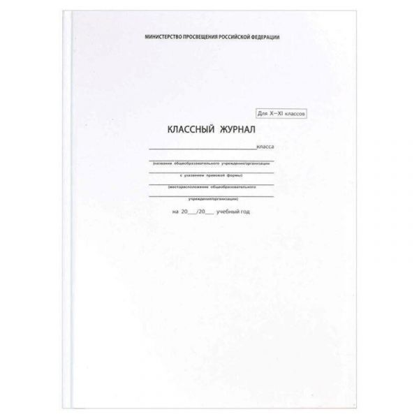 Классный журнал  10-11 класс А4 5193 Феникс+