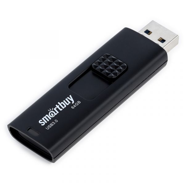 Память Smart Buy "Fashion" 64GB, USB 3.0 Flash Drive, черный SB064GB3FSK