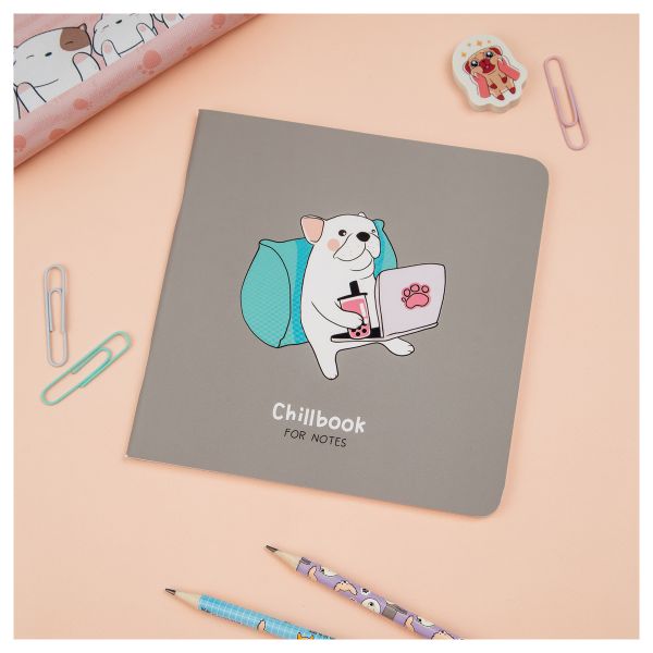 Записная книжка 170*170 мм 40л. на скрепке MESHU "Chillbook", soft-touch ламинация, выборочный УФ-ла