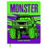 Дневник 1-11 кл. 48л. ЛАЙТ BG "Monster", иск. кожа, печать, ляссе D5s48_58625