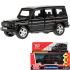Машина металл Mercedes-Benz G-Class G-СLASS-BE 12см,(открыв двери,черный) инерц, в коробке