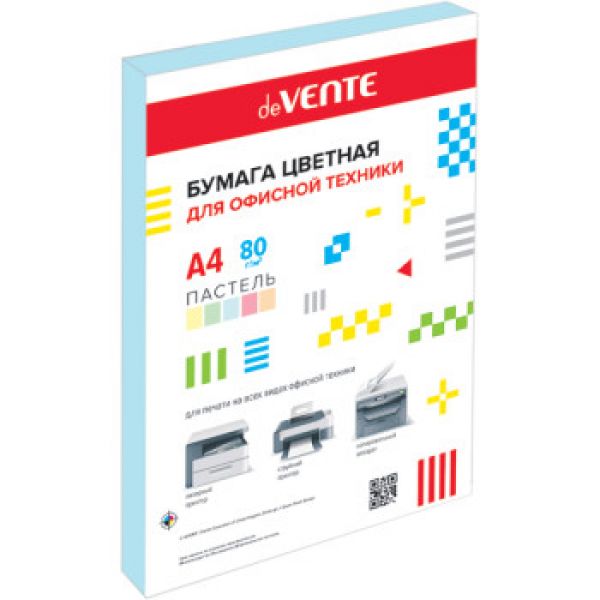 Бумага А4  80г/мкв 100л "deVENTE" пастельный голубой 2072400 deVENTE