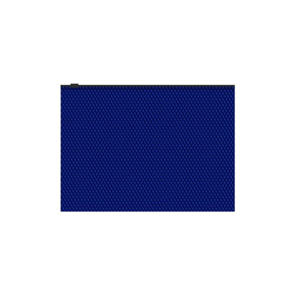 Папка-конверт на молнии B5 Zip "Diamond Total Blue" /синяя, полупрозрачная 55090 Erich Krause