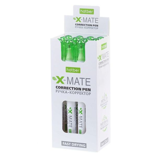 Корректор-ручка  5мл метал.наконечник X-Mate (071177) Хатбер