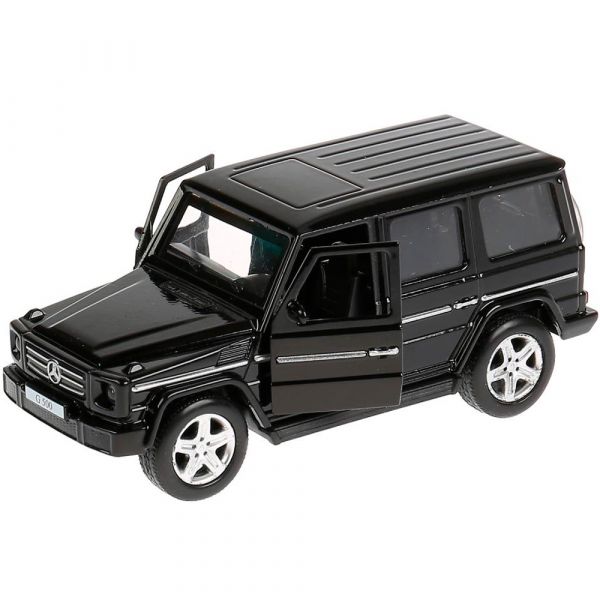 Машина металл Mercedes-Benz G-Class G-СLASS-BE 12см,(открыв двери,черный) инерц, в коробке