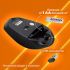 Мышь беспроводная SONNEN V33, USB, 800/1200/1600 dpi, 6 кнопок, оптическая, черная, SOFT TOUCH, 5135