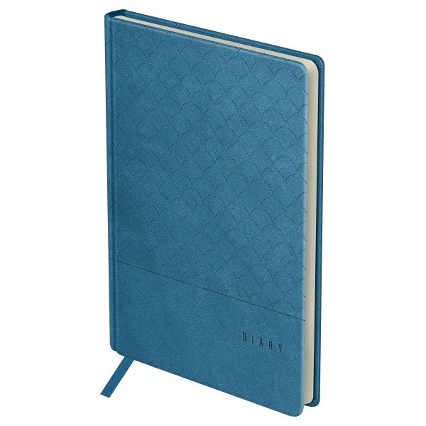Ежедневник недатированный, А5, 136л., кожзам, BG "Pattern. Light blue", синий DuA5_61141