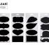 Набор наклеек декоративных BLACK, 10 x 21,6 см, ПВХ, 3 листа в комплекте, M-4732S* Mazari