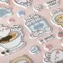 Наклейки объемные MESHU "Bubble bunny", 10*23см, с блестками, пакет европодвес MS_57641