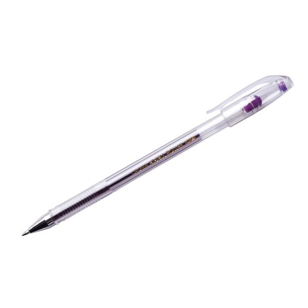 Ручка гелевая Crown "Hi-Jell Color" фиолетовая, 0,7мм HJR-500HB