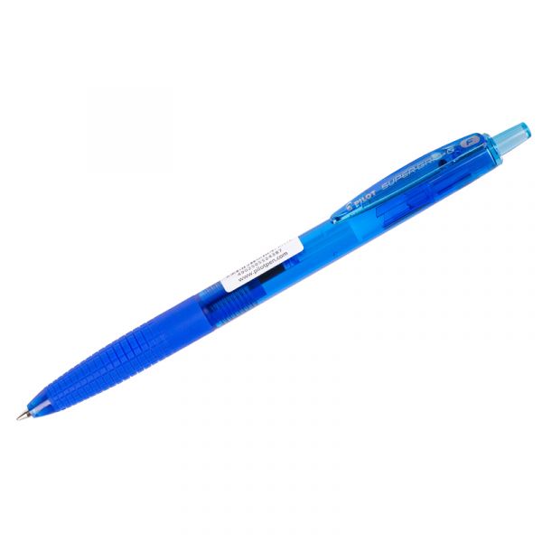 Ручка шариковая автоматическая Pilot "Super Grip G" синяя, 0,7мм, грип BPGG-8R-F-L