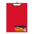 Клипборд А4 красный 2мм PVC CB0441-RD Lamark