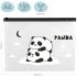 Папка-конверт на zip-молнии MeShu "Hello Panda", А4, 150мкм, прозрачная с рисунком MS_44823