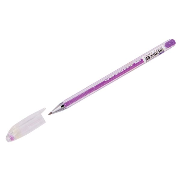 Ручка гелевая Crown "Hi-Jell Pastel" фиолетовая пастель, 0,8мм HJR-500P