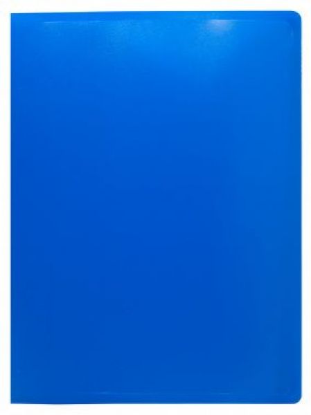 Папка 4 кольца 30мм  синяя /пластик 0,5мм, Ø колец 30мм ECB0420/4RBLUE Buro