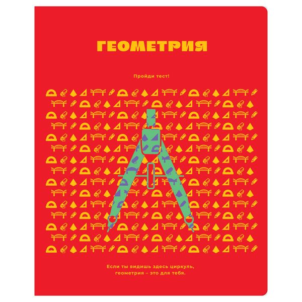 Тетрадь предметная 48л. BG "Профтест" - Геометрия, эконом ТП5ск48  56323