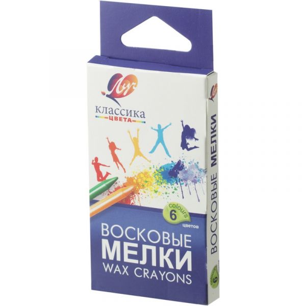 Мелки восковые 6цв. Луч классика 12С 860-08