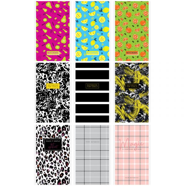Блокнот А6 24л. на скрепке ArtSpace "Узоры. Pattern mix" Б6к24_29355