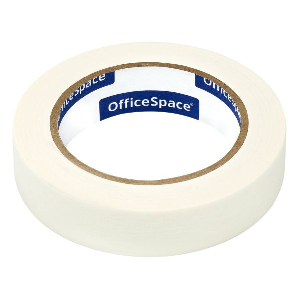 Клейкая лента малярная OfficeSpace, 25мм*50м, ШК КЛм_55385