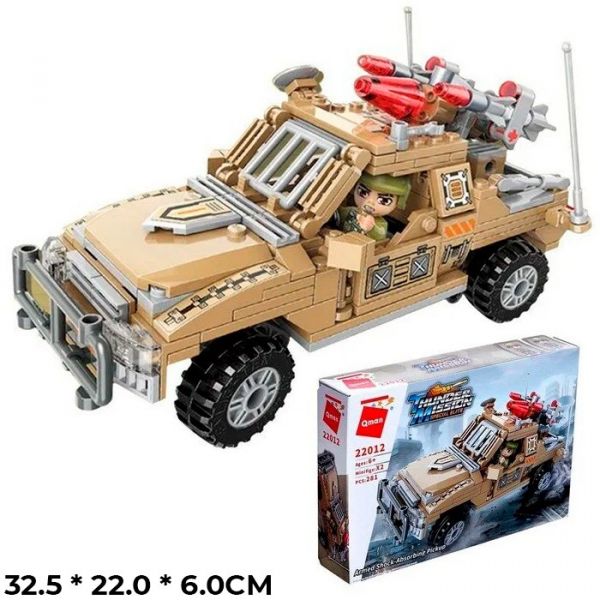 Конструктор 22012 QMAN Боевая машина 281 дет. в кор. QMAN
