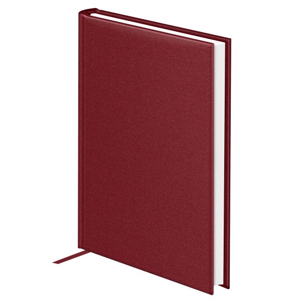 Ежедневник недатированный, А6, 160л., твердый переплет, балакрон "Ariane. Dark red", DuA6_60837