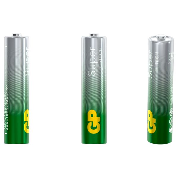 Батарейка GP Super G-Tech AAA (LR03) 24A алкалиновая, SB50 GP 24AA21RF-2CRSWC50