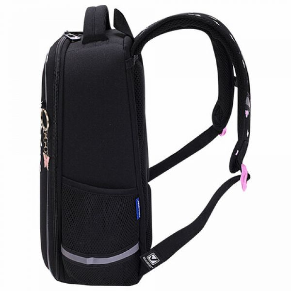 Ранец BRAUBERG LIGHT, 1 отделение, с брелоком, "Shining heart", 36х26х13 см, 272029