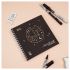 Скетчбук 60л., 150*150 MESHU "Black Cat", на гребне, отд. фольгой, soft-touch, 120г/м2 MS_53037