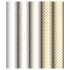 Упаковочная бумага глянц. 70*100см, MESHU "Pattern on white", 80г/м2, ассорти 5 дизайнов MS_53492