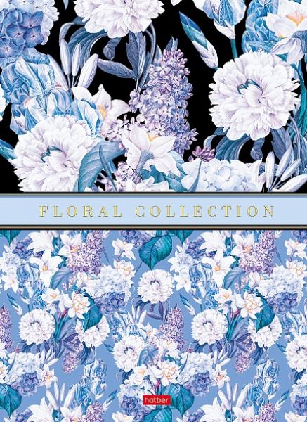 Бизнес-блокнот  80л А4 5-цв.блок/тв.обл /мат. лам. "Floral collection" 80ББ4В1_29683 Хатбер