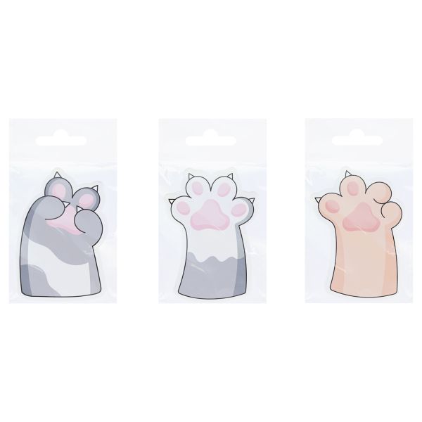 Самоклеящийся блок фигурный MESHU "Paws", 40л., европодвеc, ассорти MS_54255