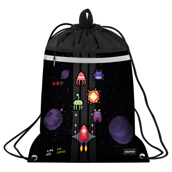 Мешок для обуви 1 отделение Berlingo "Space Battle", 360*460мм, SB-EXM-1112