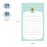Блок для записей (To Do list) MESHU "Avocado", 10,0*17,0*0,6см, 50л., на склейке MS_46571