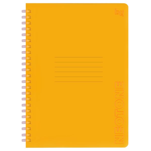 Тетрадь 48л., А5, клетка на силиконовом гребне, BG "Neon. Orange", Т5гр48_пл 58820