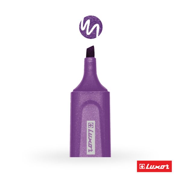 Текстовыделитель Luxor "Textliter Metallic" фиолетовый, 1-5мм. 4017M