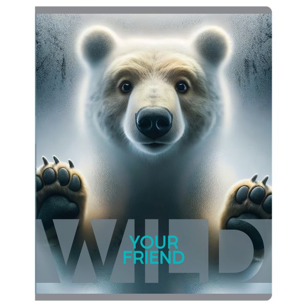 Тетрадь 48л., А5, клетка BG "Wild", суперэконом, универсальный Т5ск48 60312