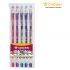 Набор гелевых ручек Crown "Hi-Jell Color" 5шт., 5цв., 0,5мм, ПВХ уп., европодвес HJR-500SET/5