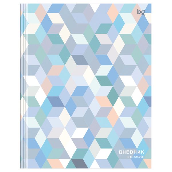 Дневник 1-11 кл. 40л. (твердый) BG "Pastel geometry", матовая ламинация Д5т40_лм 64640
