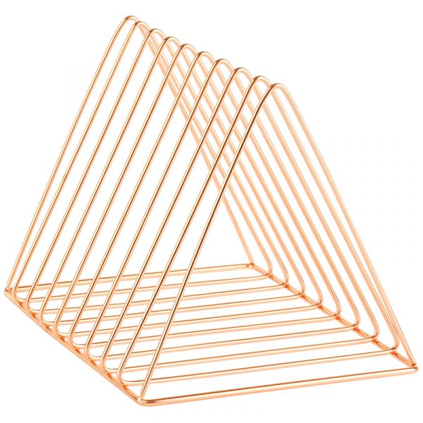 Подставка для бумаг и писем MESHU "Rose Gold", металл, 10 секций MS_39430