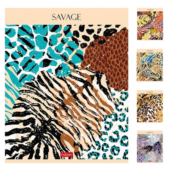 Тетрадь  96л линейка "Savage" 96Т5тВ2 Хатбер