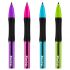 Ручка гелевая Berlingo "Tribase Gel grip neon" черная, 0,5мм, грип CGp_05026