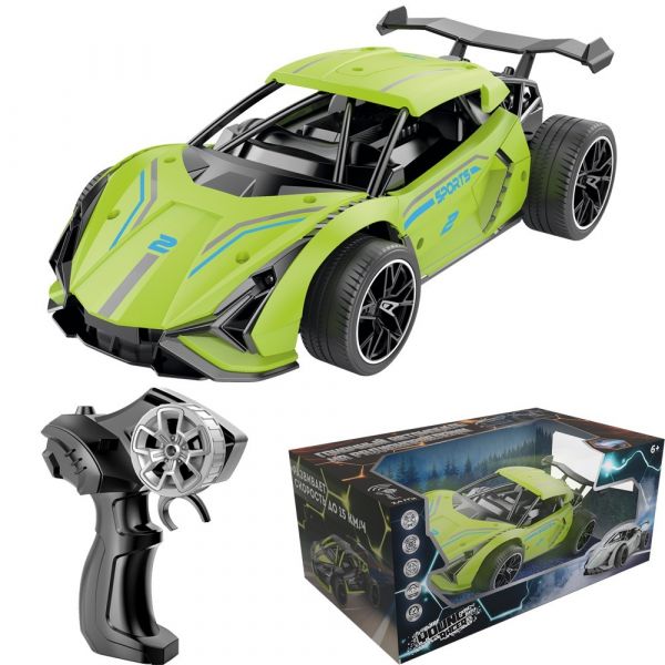 Машина на радиоуправлении Young Racer YS666-772PA Спортивная зеленый в коробке Young Racer