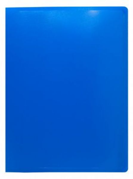 Папка 2 кольца 41мм  синяя /пластик 0,5мм, Ø колец 30мм ECB0430/2RBLUE Buro