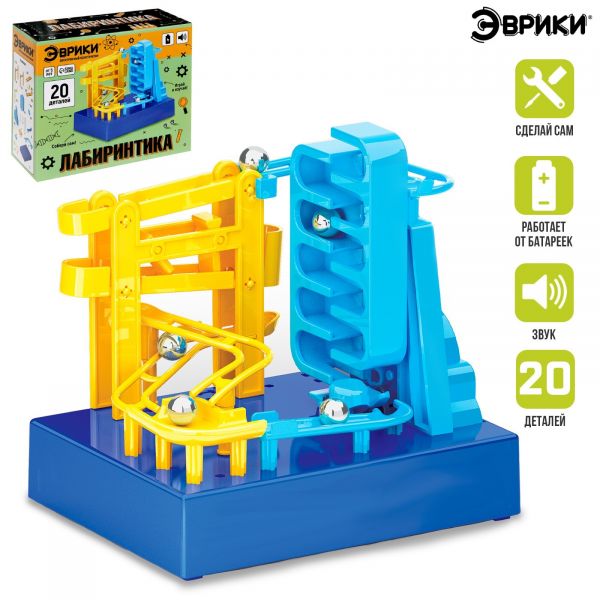 ЭВРИКИ Электронный конструктор "Лабиринтика", 20 деталей   7025872