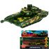Модель металл Армата Танк Т-14 12 см, ARMATA-12MIL-GN вращается башня, камуф, инерц., в коробке