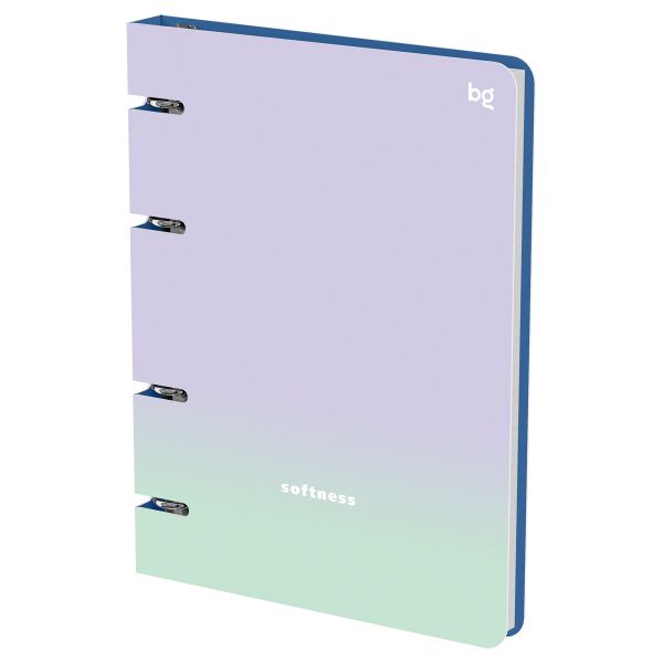 Тетрадь на кольцах А5, 120л., BG "Softness", картон, soft-touch ламинация ТК5к120_лс 57847