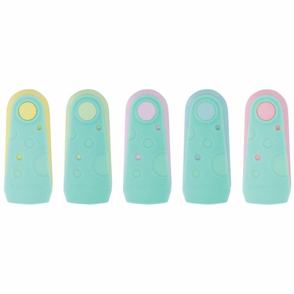 Ластик BRAUBERG "ULTRA PASTEL", 57х24х15 мм, пастельные цвета ассорти,бирюзовый пластиковый держател