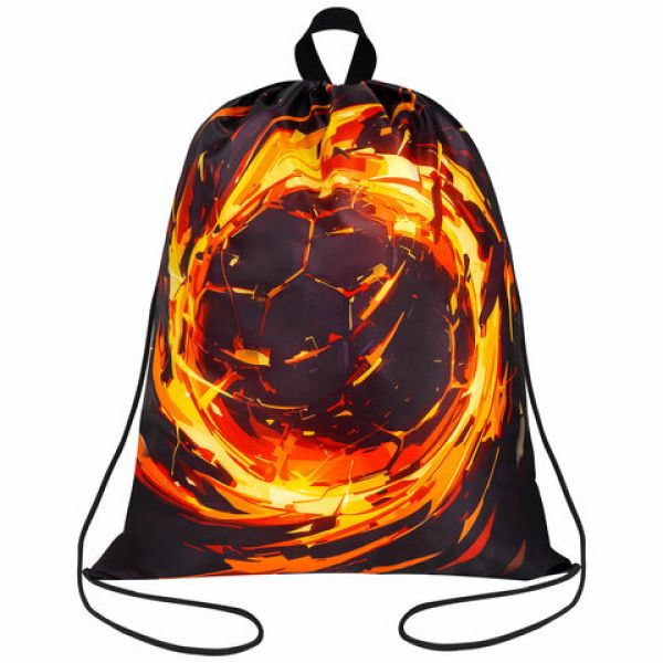 Мешок для обуви BRAUBERG KIDS, с петлей, 42х34 см, "Fire split", 273436